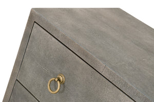 Essentials for Living Traditions Strand Shagreen 6-Drawer Double Dresser 6122.GRY-SHG/GLD