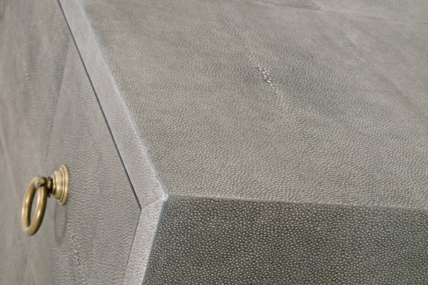 Essentials for Living Traditions Strand Shagreen 6-Drawer Double Dresser 6122.GRY-SHG/GLD