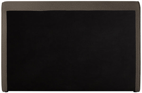 Stylus Boucle Fabric / Engineered Wood / Foam Contemporary Brown Boucle Fabric Full Bed (3 Boxes) - 59" W x 89" D x 44.5" H
