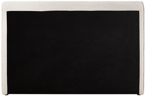 Stylus Boucle Fabric / Engineered Wood / Foam Contemporary Cream Boucle Fabric Full Bed (3 Boxes) - 59" W x 89" D x 44.5" H