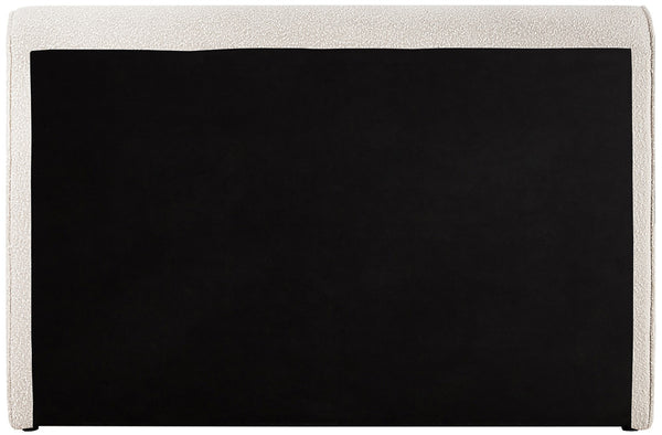 Stylus Boucle Fabric / Engineered Wood / Foam Contemporary Cream Boucle Fabric Full Bed (3 Boxes) - 59" W x 89" D x 44.5" H