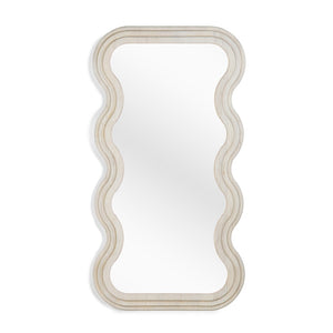 Union Home Swirl Floor Mirror White Oil Finish Ash Wood