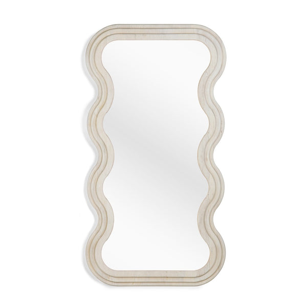 Union Home Swirl Floor Mirror White Oil Finish Ash Wood