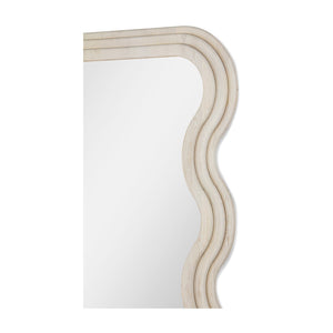 Union Home Swirl Floor Mirror White Oil Finish Ash Wood