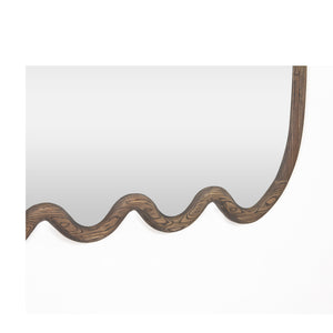 Union Home Swirl Mirror Grey Oil Finish Ash Wood