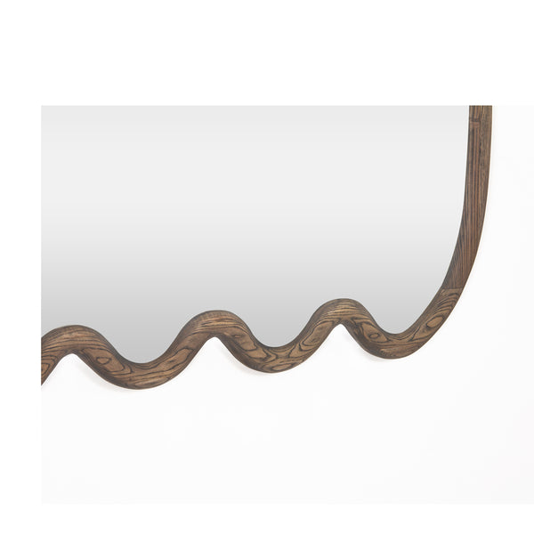 Union Home Swirl Mirror Grey Oil Finish Ash Wood