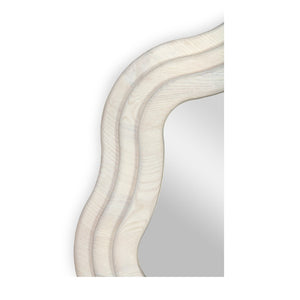 Union Home Swirl Round Mirror White Oil Ash Wood