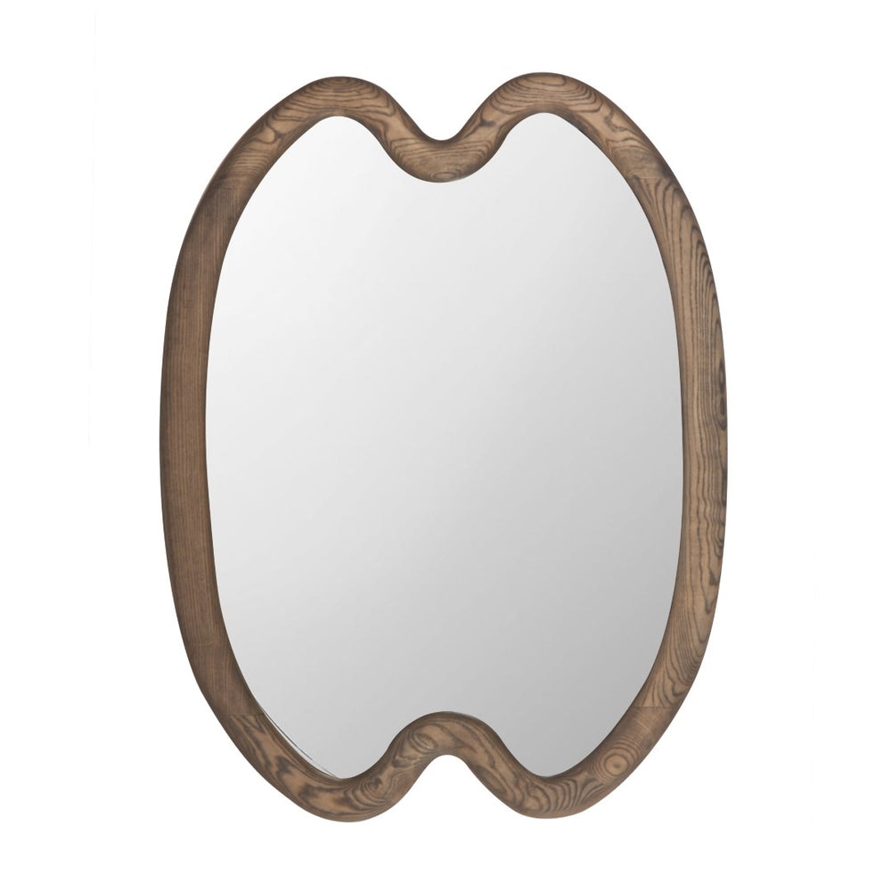 Union Home Swirl Mirror Grey Oil Finish Ash Wood