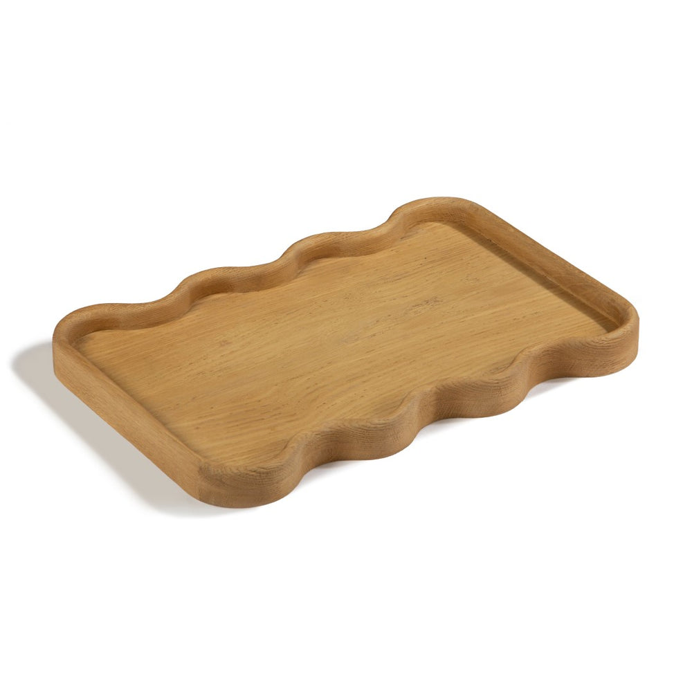 Union Home Swirl Tray Natural Oil Finish FSC Certified Oak Wood
