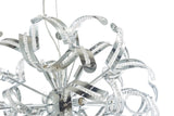 Bethel Chrome Chandelier in Metal & Crystal