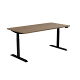 Braeden Top in Teak with Height Adjustable Base in Black