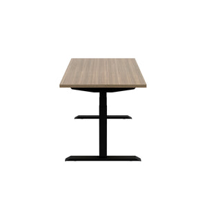 Braeden Top in Teak with Height Adjustable Base in Black