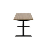 Braeden Top in Teak with Height Adjustable Base in Black