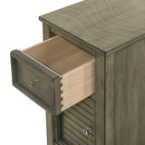 New Classic Furniture Samson End Table with Drwr Gray T082-23-GRY