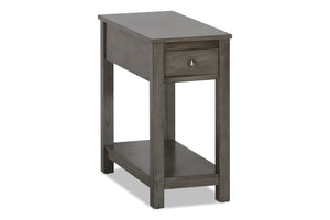 New Classic Furniture Noah End Table With Drawer Gray T13-23-GRY