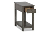 New Classic Furniture Noah End Table With Drawer Gray T13-23-GRY