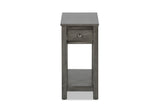 New Classic Furniture Noah End Table With Drawer Gray T13-23-GRY