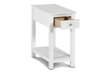 New Classic Furniture Noah End Table With Drawer White T13-23-WHT