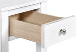 New Classic Furniture Noah End Table With Drawer White T13-23-WHT