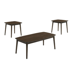 New Classic Furniture Felix Coffee Table & 2 End Table Set Dark Walnut T371W-3P