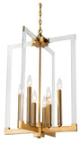 Bethel Bronze Chandelier in Metal & Acrylic