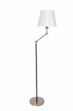 Taylor Floor Lamp Black And Satin Nickel House of Troy T400-BLKSN