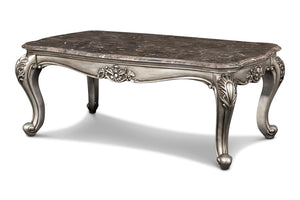 New Classic Furniture Marguerite Cocktail Table with Black Marbled Top T524-10