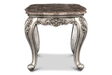 New Classic Furniture Marguerite End Table with Black Marbled Top T524-20