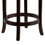 English Elm EE2527 Transitional Backless Wood Swivel Counter Stool Cappuccino EEV-16230