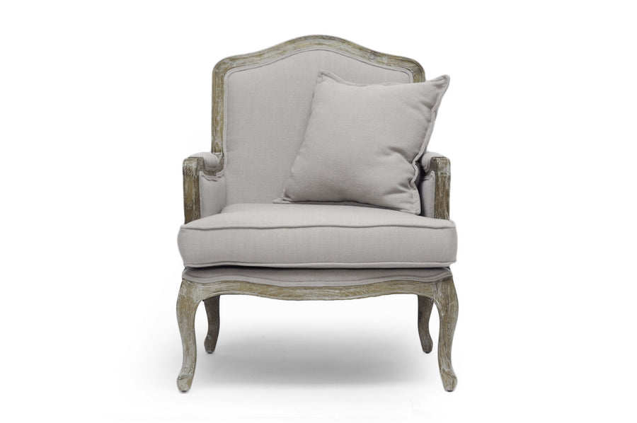 Baxton Studio Constanza Classic Antiqued French Accent Chair