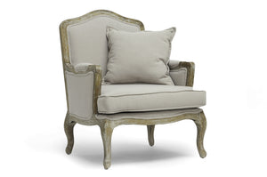 Baxton Studio Constanza Classic Antiqued French Accent Chair