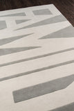 Momeni Novogratz Tag TAG-1 Hand Tufted Contemporary Typographic Indoor Area Rug Grey 8' x 10' TAG00TAG-1GRY80A0
