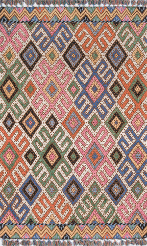 Momeni Tahoe TA-01 Hand Tufted Transitional Geometric Indoor Area Rug Multi 9' x 12' TAHOETA-01MTI90C0