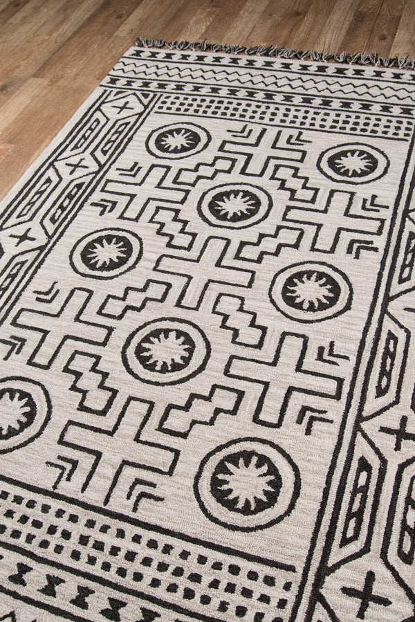 Momeni Tahoe TA-02 Hand Tufted Transitional Southwestern Indoor Area Rug Linen 9' x 12' TAHOETA-02LIN90C0