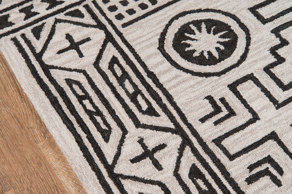 Momeni Tahoe TA-02 Hand Tufted Transitional Southwestern Indoor Area Rug Linen 9' x 12' TAHOETA-02LIN90C0