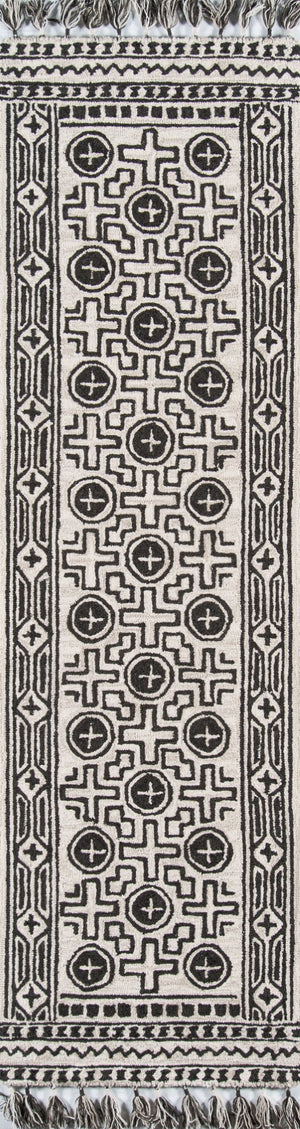 Momeni Tahoe TA-02 Hand Tufted Transitional Southwestern Indoor Area Rug Linen 9' x 12' TAHOETA-02LIN90C0