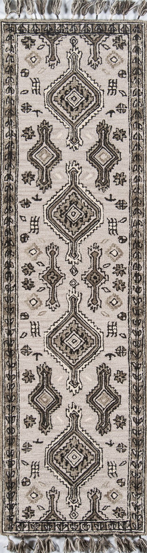 Momeni Tahoe TA-03 Hand Tufted Transitional Southwestern Indoor Area Rug Grey 9' x 12' TAHOETA-03GRY90C0