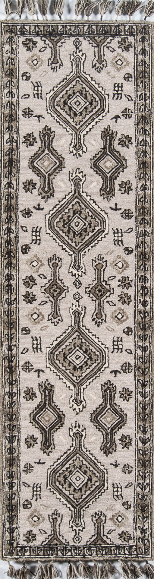 Momeni Tahoe TA-03 Hand Tufted Transitional Southwestern Indoor Area Rug Grey 9' x 12' TAHOETA-03GRY90C0