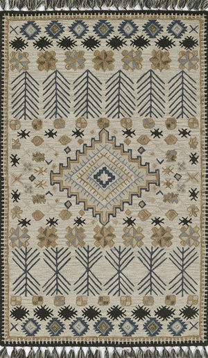 Momeni Tahoe TA-04 Hand Tufted Transitional Southwestern Indoor Area Rug Ivory 9' x 12' TAHOETA-04IVY90C0
