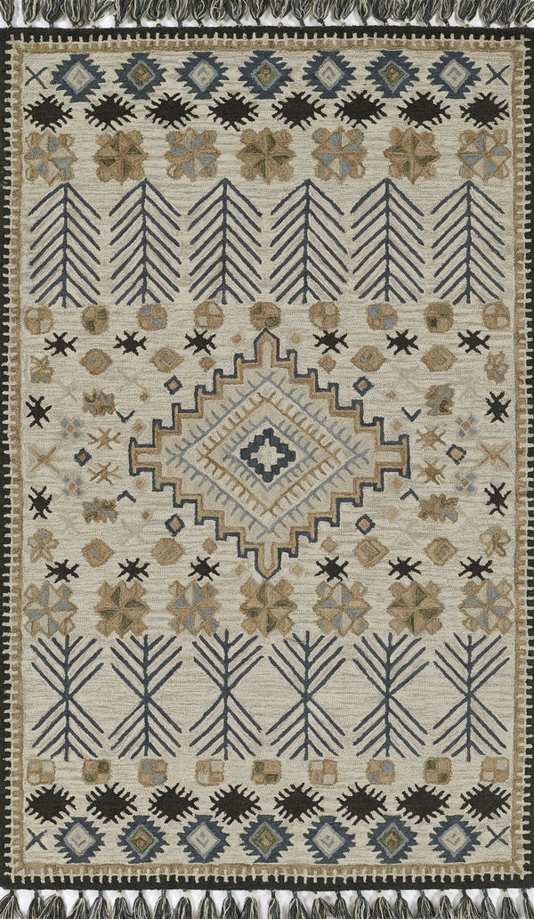 Momeni Tahoe TA-04 Hand Tufted Transitional Southwestern Indoor Area Rug Ivory 9' x 12' TAHOETA-04IVY90C0
