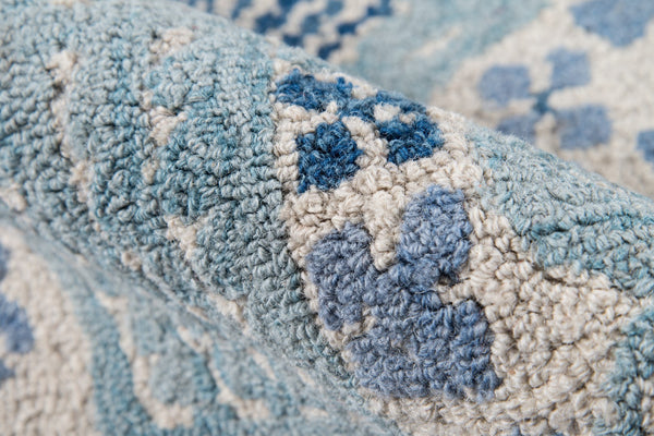 Momeni Tahoe TA-09 Hand Tufted Transitional Tribal Indoor Area Rug Blue 9' x 12' TAHOETA-09BLU90C0