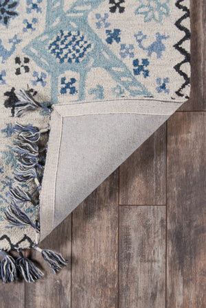 Momeni Tahoe TA-09 Hand Tufted Transitional Tribal Indoor Area Rug Blue 9' x 12' TAHOETA-09BLU90C0