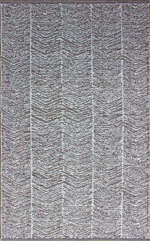 Chandra Rugs Tanya 100% Cotton Hand-Woven Flatweave Cotton Rug Brown/White 9' x 13'