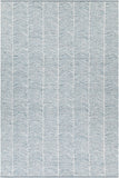 Chandra Rugs Tanya 100% Cotton Hand-Woven Flatweave Cotton Rug Blue/White 9' x 13'