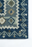 Momeni Tangier TAN-1 Hand Tufted Traditional Oriental Indoor Area Rug Blue 9'6" x 13'6" TANGITAN-1BLU96D6