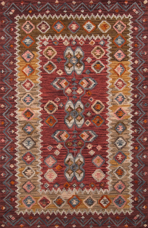 Momeni Tangier TAN-1 Hand Tufted Traditional Oriental Indoor Area Rug Red 9'6" x 13'6" TANGITAN-1RED96D6