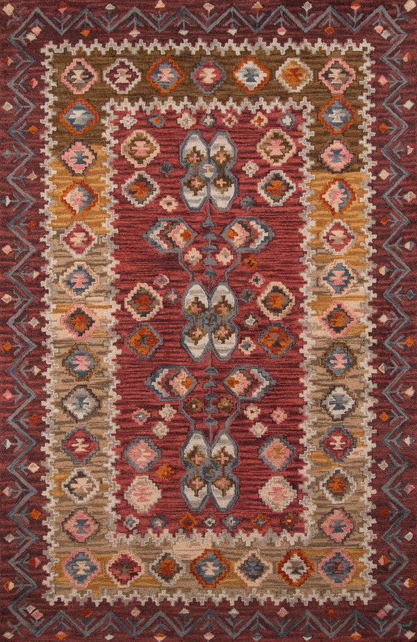 Momeni Tangier TAN-1 Hand Tufted Traditional Oriental Indoor Area Rug Red 9'6" x 13'6" TANGITAN-1RED96D6