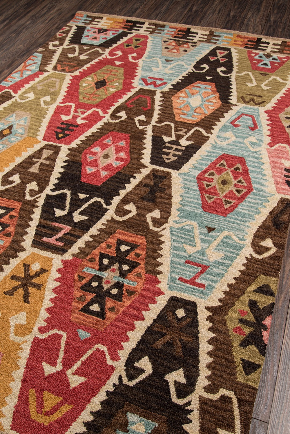 Momeni Tangier TAN-2 Hand Tufted Transitional Geometric Indoor Area Rug Multi 9'6" x 13'6" TANGITAN-2MTI96D6