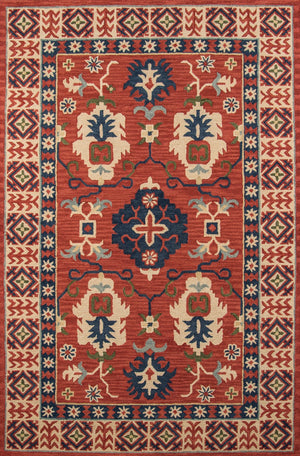 Momeni Tangier TAN-3 Hand Tufted Traditional Oriental Indoor Area Rug Red 9'6" x 13'6" TANGITAN-3RED96D6