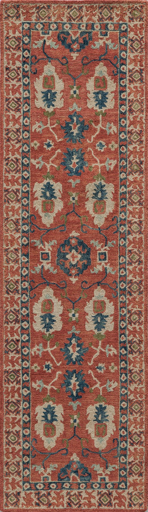 Momeni Tangier TAN-3 Hand Tufted Traditional Oriental Indoor Area Rug Red 9'6" x 13'6" TANGITAN-3RED96D6